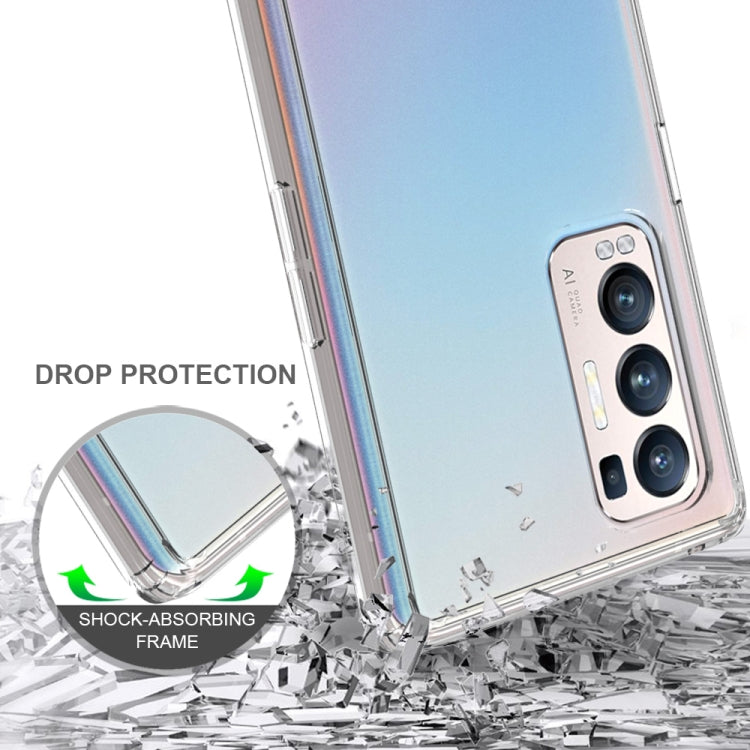 For OPPO Find X3 Neo Shockproof Scratchproof TPU + Acrylic Protective Case