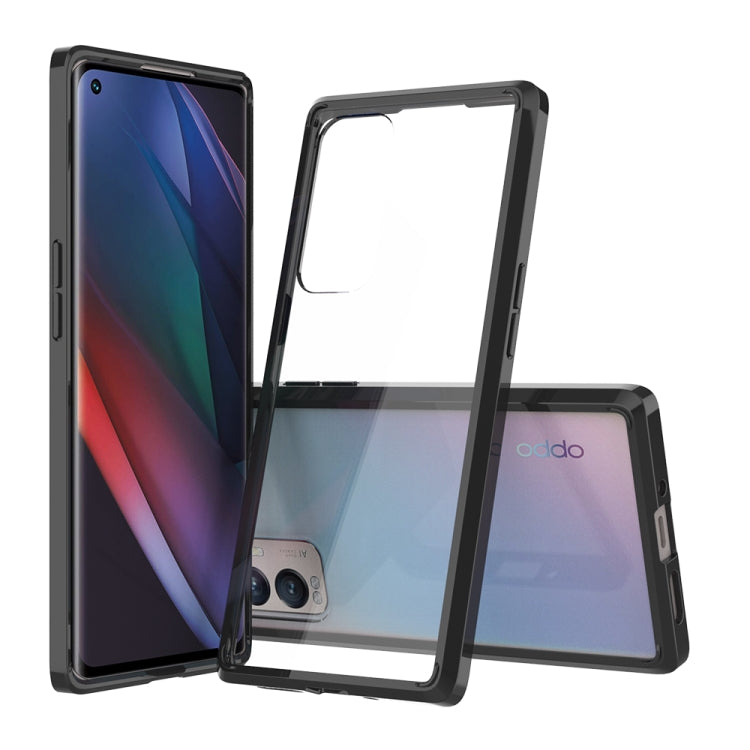 For OPPO Find X3 Neo Shockproof Scratchproof TPU + Acrylic Protective Case