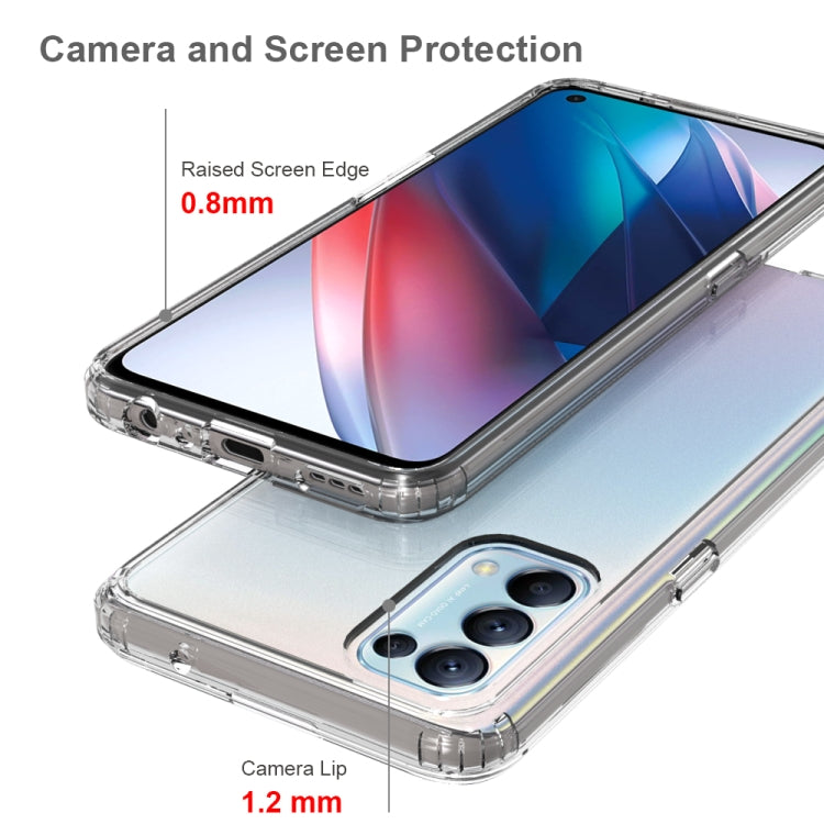 For OPPO Find X3 Lite Shockproof Scratchproof TPU + Acrylic Protective Case