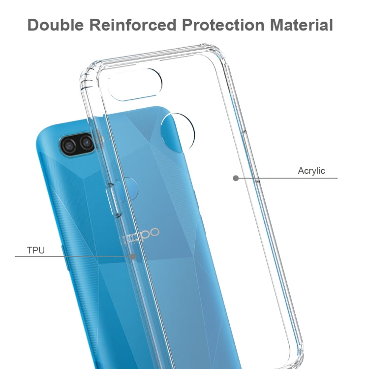For OPPO A12 Shockproof Scratchproof TPU + Acrylic Protective Case