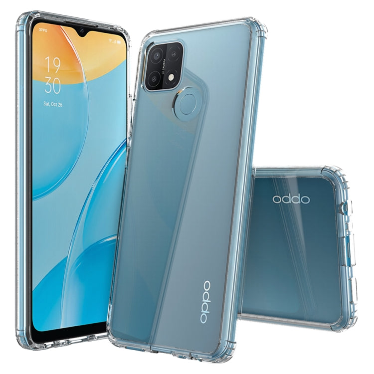 For OPPO A15 Shockproof Scratchproof TPU + Acrylic Protective Case