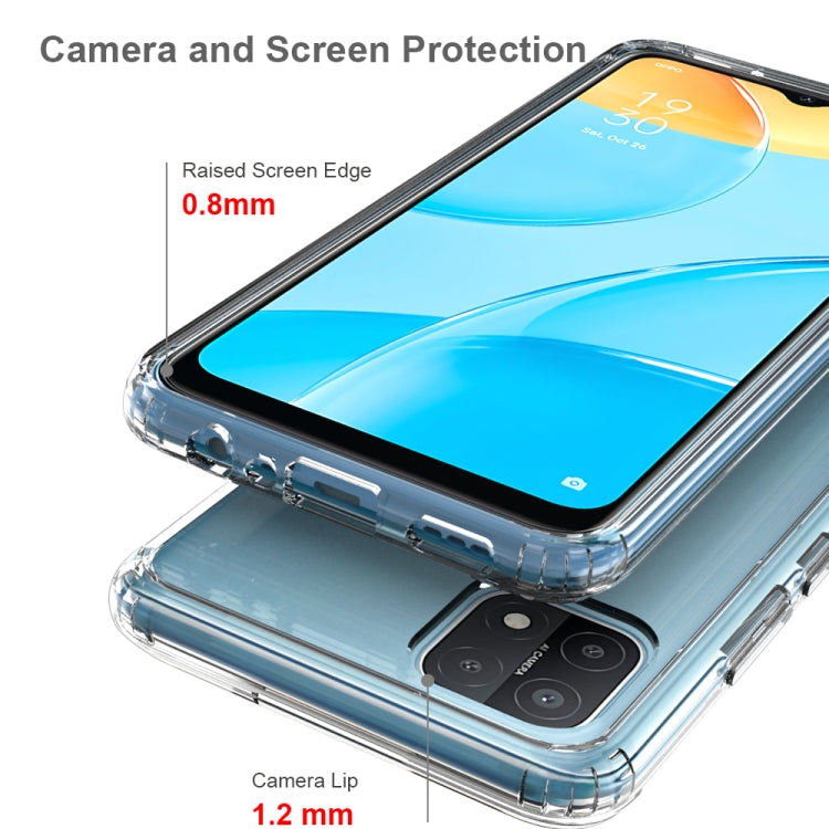 For OPPO A15 Shockproof Scratchproof TPU + Acrylic Protective Case