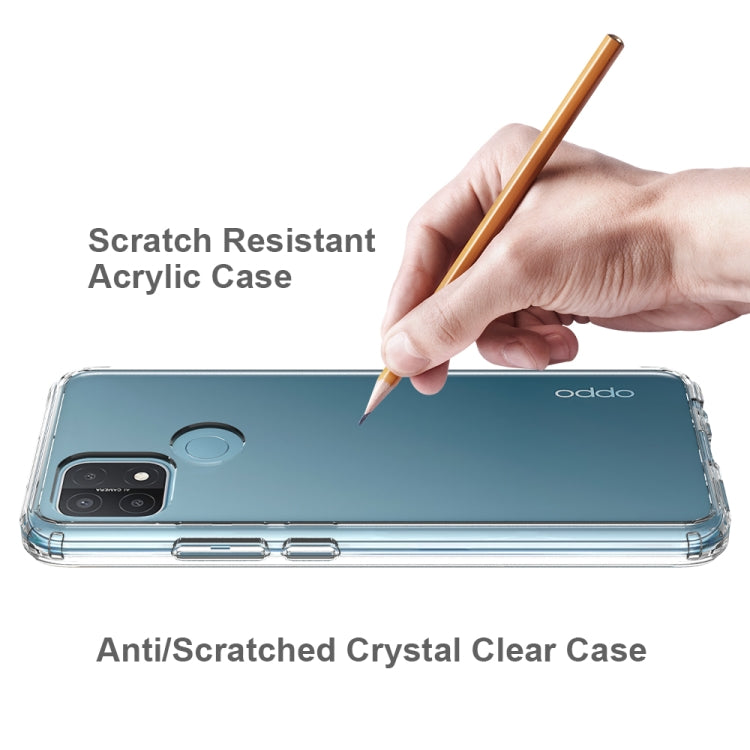 For OPPO A15 Shockproof Scratchproof TPU + Acrylic Protective Case
