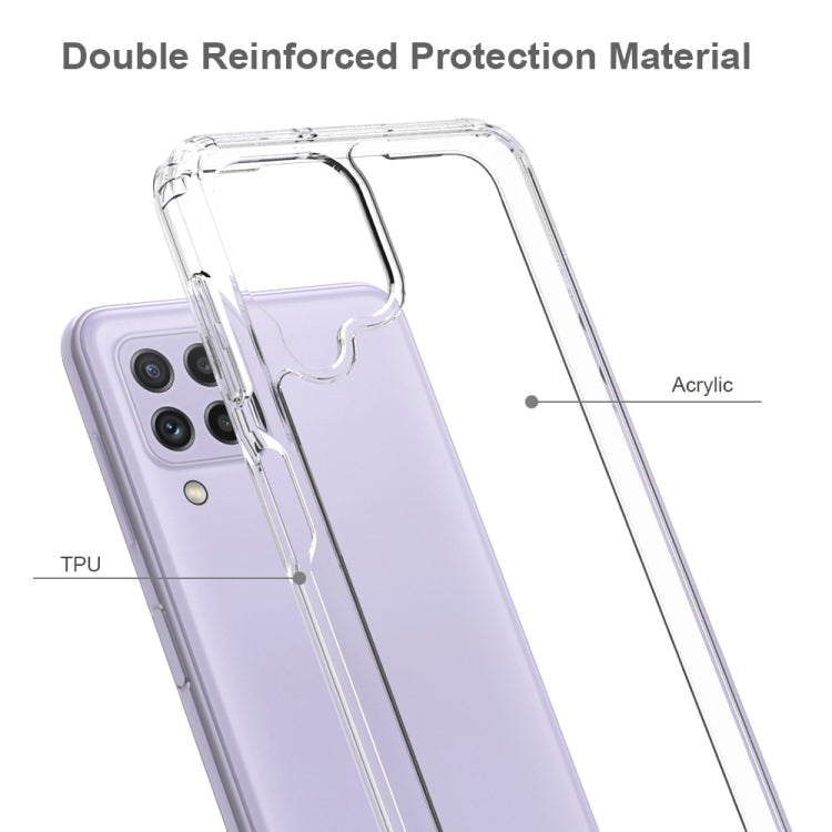 For Samsung Galaxy A22 4G Shockproof Scratchproof TPU + Acrylic Protective Case