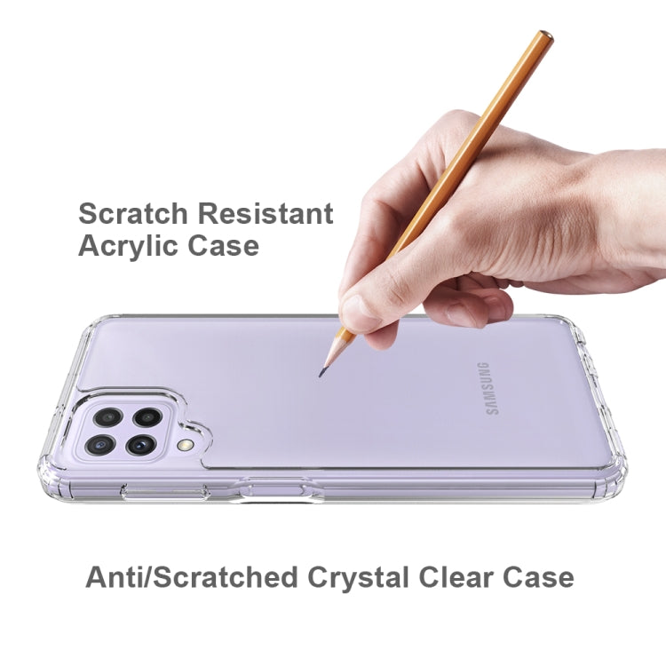 For Samsung Galaxy A22 4G Shockproof Scratchproof TPU + Acrylic Protective Case