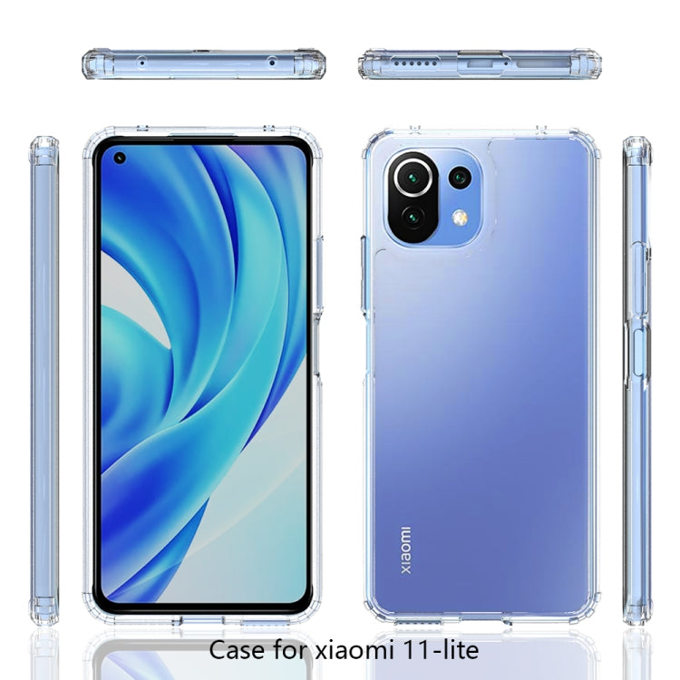 For Xiaomi Mi 11 Lite Shockproof Scratchproof TPU + Acrylic Protective Case