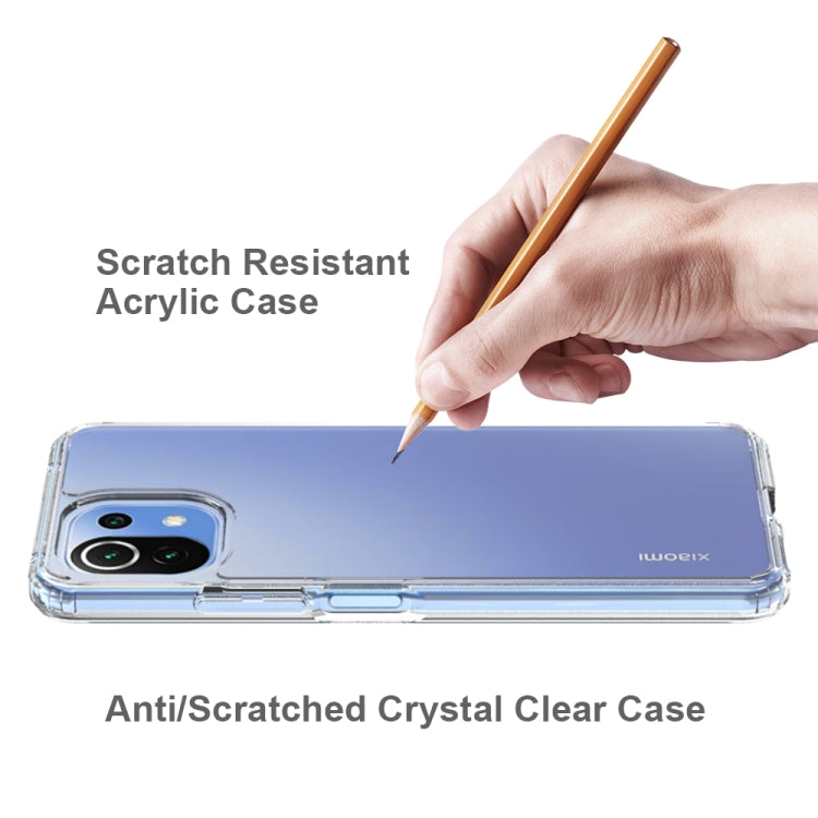 For Xiaomi Mi 11 Lite Shockproof Scratchproof TPU + Acrylic Protective Case