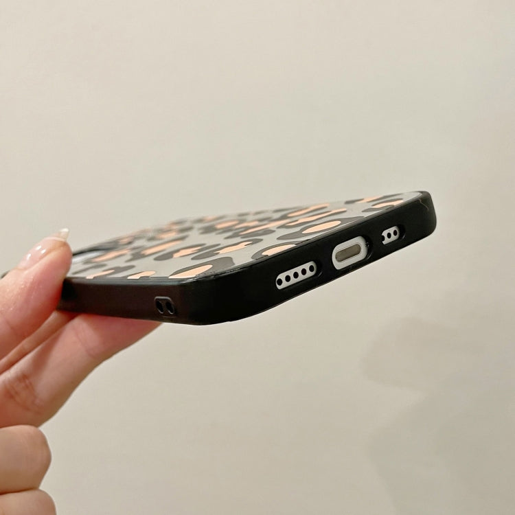 For iPhone 11 Pro Mirror Series Classic Yellow Leopard Print Protective Case