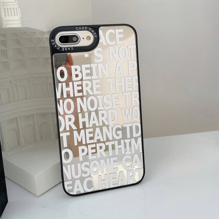 For iPhone SE 2022 / SE 2020 / 8 / 7 Mirror Series English Alphabets Protective Case