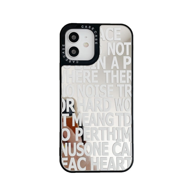 For iPhone 11 Mirror Series English Alphabets Protective Case