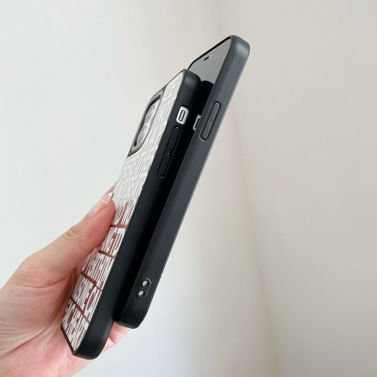 For iPhone 12 / 12 Pro Mirror Series English Alphabets Protective Case