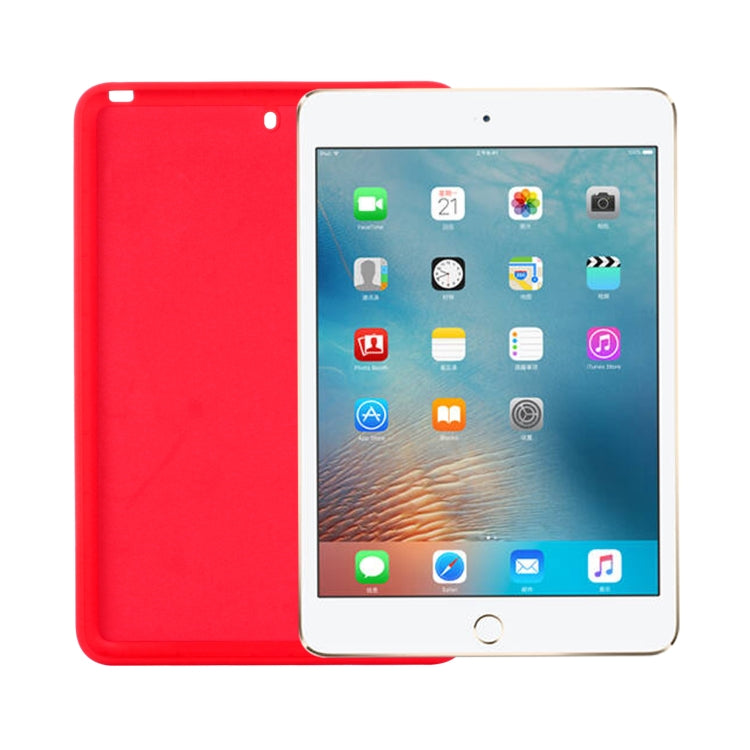 Solid Color Liquid Silicone Dropproof Full Coverage Protective Case For iPad mini 5 / mini 4