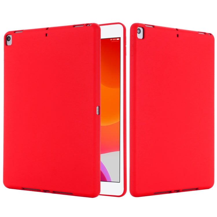 Solid Color Liquid Silicone Dropproof Full Coverage Protective Case For iPad 10.2 2019 / 10.2 2020 / 10.2 2021 / Pro 10.5 2017 / Air 10.5 2019