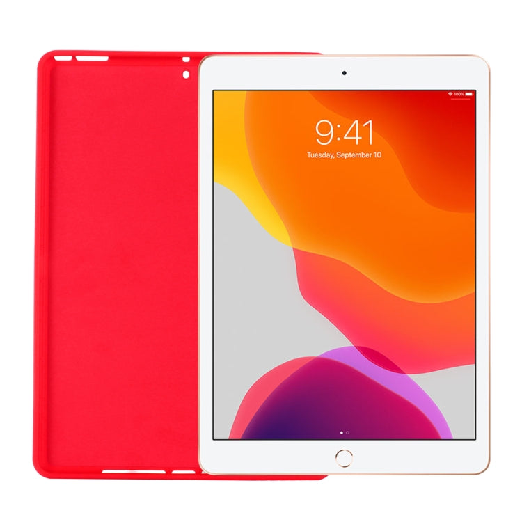 Solid Color Liquid Silicone Dropproof Full Coverage Protective Case For iPad 10.2 2019 / 10.2 2020 / 10.2 2021 / Pro 10.5 2017 / Air 10.5 2019