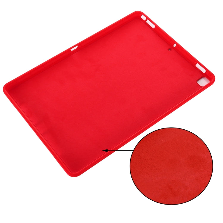 Solid Color Liquid Silicone Dropproof Full Coverage Protective Case For iPad 10.2 2019 / 10.2 2020 / 10.2 2021 / Pro 10.5 2017 / Air 10.5 2019