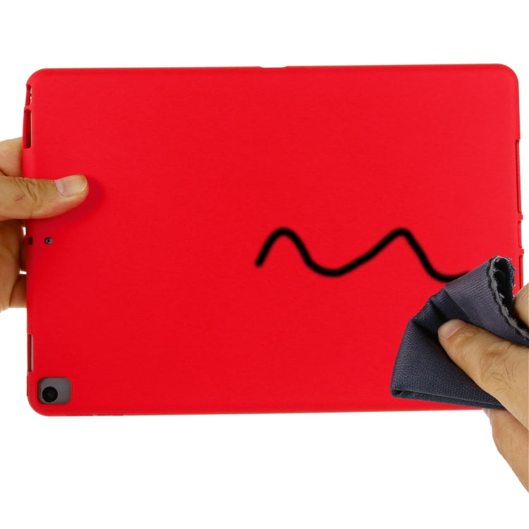 Solid Color Liquid Silicone Dropproof Full Coverage Protective Case For iPad 10.2 2019 / 10.2 2020 / 10.2 2021 / Pro 10.5 2017 / Air 10.5 2019