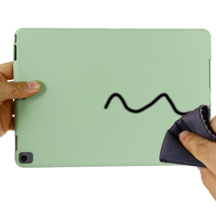Solid Color Liquid Silicone Dropproof Full Coverage Protective Case For iPad 10.2 2019 / 10.2 2020 / 10.2 2021 / Pro 10.5 2017 / Air 10.5 2019
