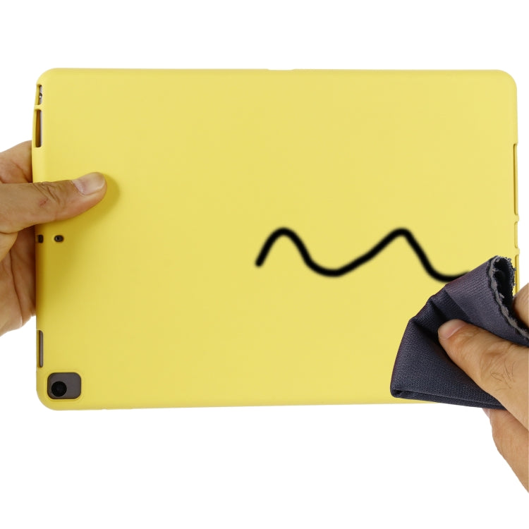 Solid Color Liquid Silicone Dropproof Full Coverage Protective Case For iPad 10.2 2019 / 10.2 2020 / 10.2 2021 / Pro 10.5 2017 / Air 10.5 2019