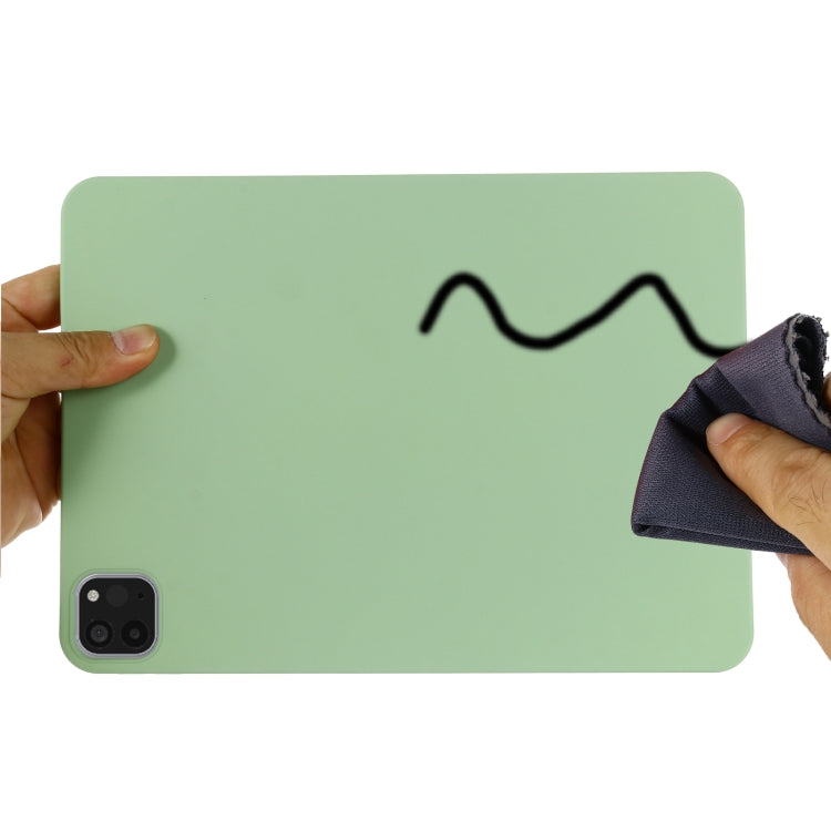 For iPad Pro 11 2018 / 2020 Solid Color Liquid Silicone Dropproof Full Coverage Protective Tablet Case