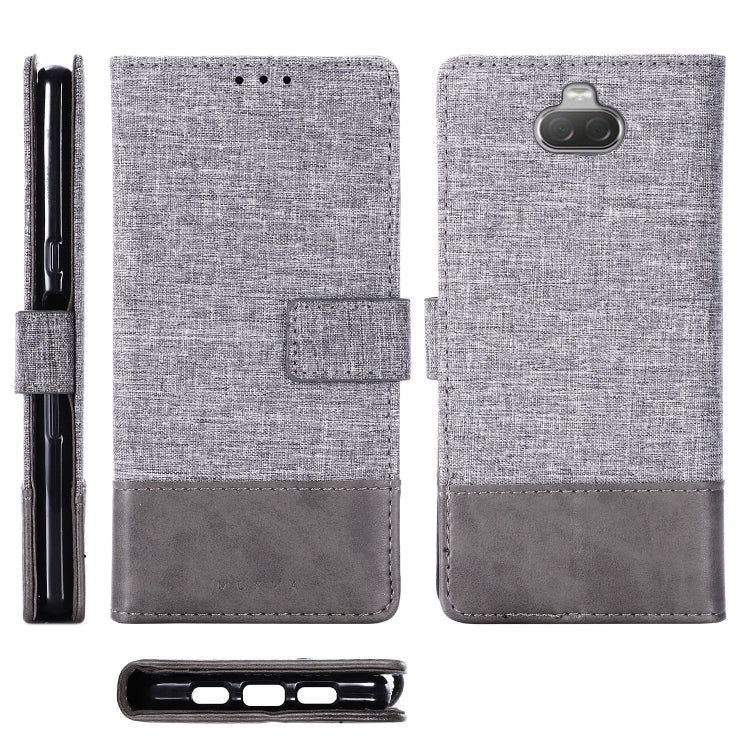 For Sony Xperia 10 MUXMA MX102 Horizontal Flip Canvas Leather Case with Stand & Card Slot & Wallet Function