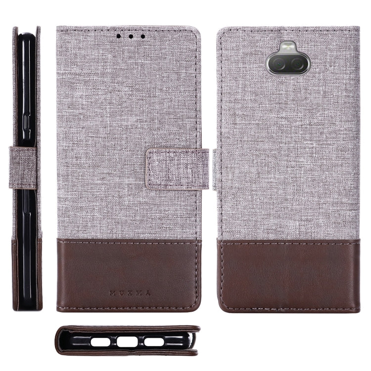 For Sony Xperia 10 MUXMA MX102 Horizontal Flip Canvas Leather Case with Stand & Card Slot & Wallet Function