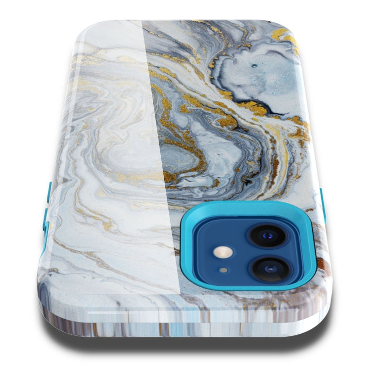 For iPhone 12 mini Varnishing Water Stick TPU + Hard Plastic Shockproof Protective Case