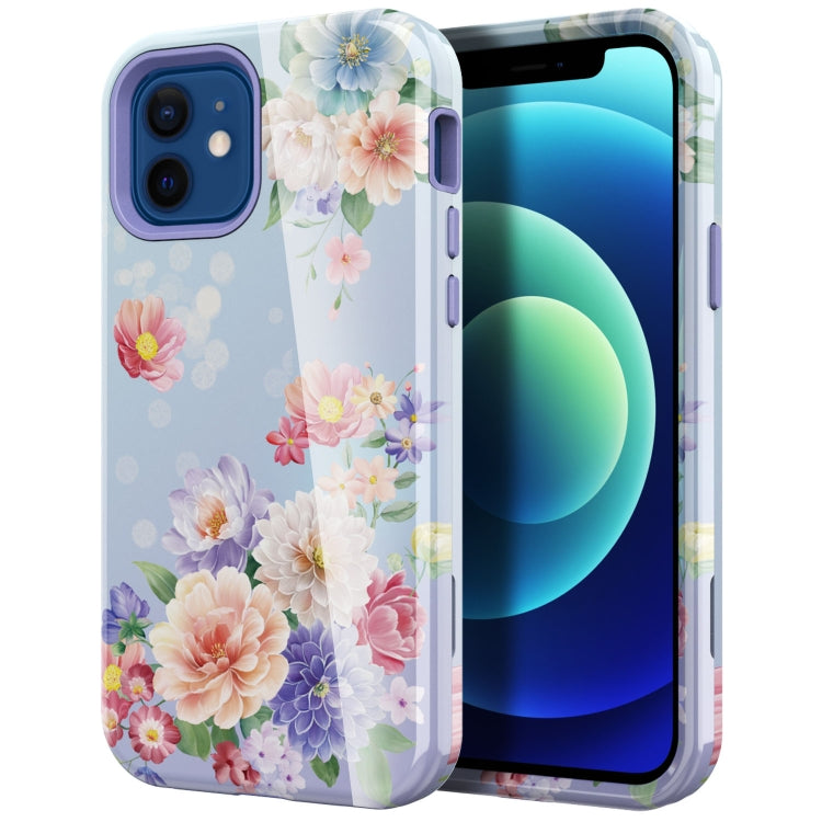 For iPhone 12 mini Varnishing Water Stick TPU + Hard Plastic Shockproof Protective Case