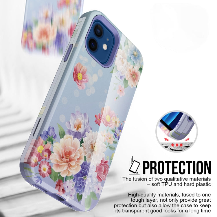 For iPhone 12 mini Varnishing Water Stick TPU + Hard Plastic Shockproof Protective Case