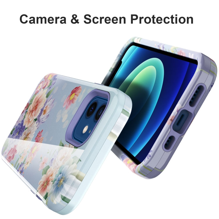 For iPhone 12 mini Varnishing Water Stick TPU + Hard Plastic Shockproof Protective Case