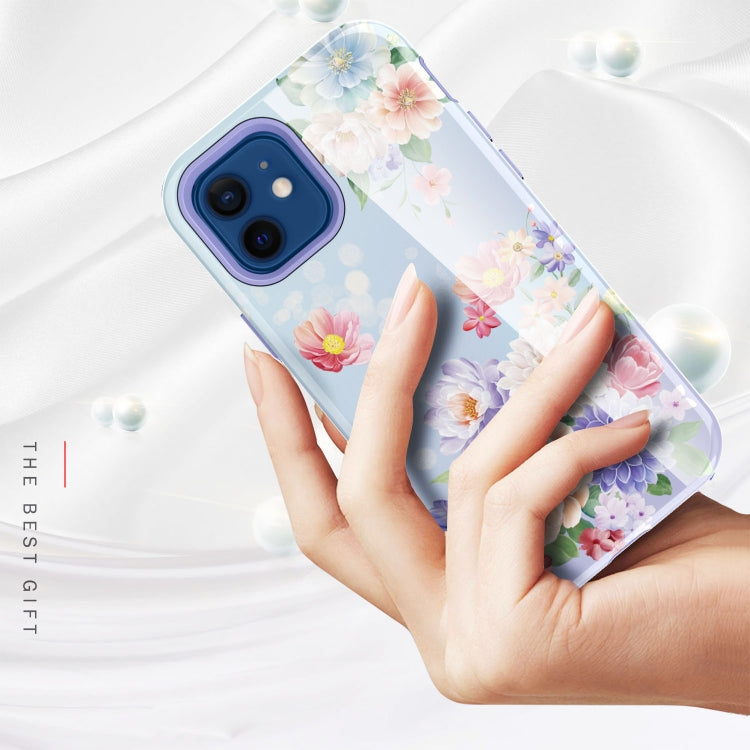 For iPhone 12 mini Varnishing Water Stick TPU + Hard Plastic Shockproof Protective Case