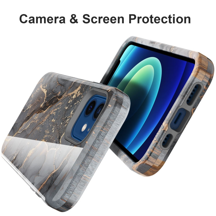 For iPhone 12 mini Varnishing Water Stick TPU + Hard Plastic Shockproof Protective Case