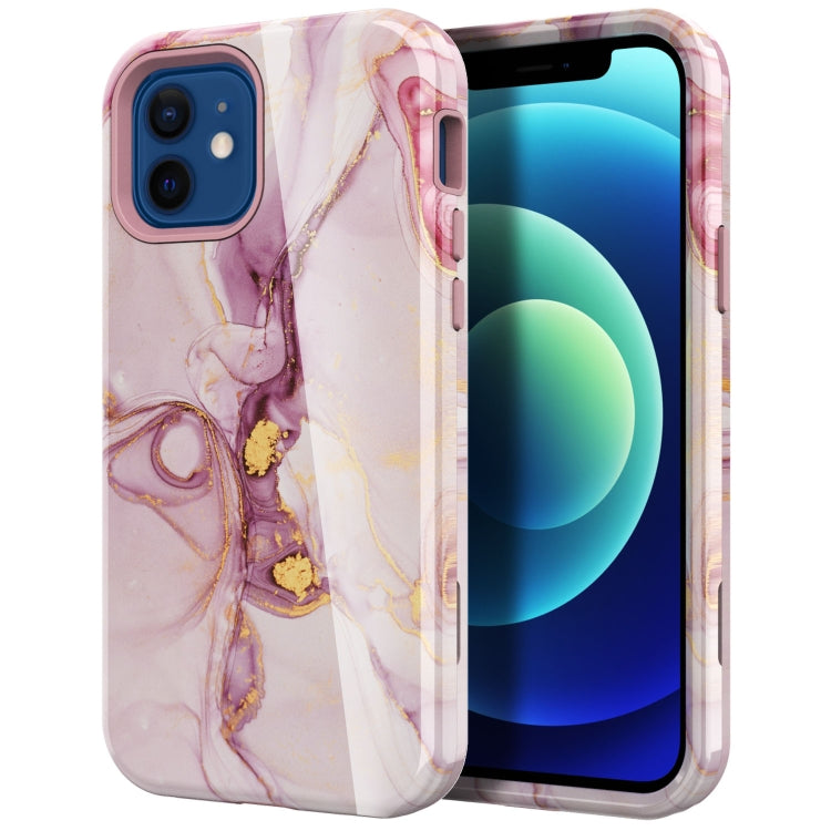 For iPhone 12 mini Varnishing Water Stick TPU + Hard Plastic Shockproof Protective Case