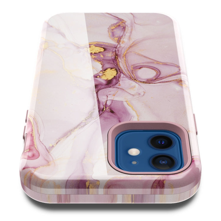 For iPhone 12 mini Varnishing Water Stick TPU + Hard Plastic Shockproof Protective Case
