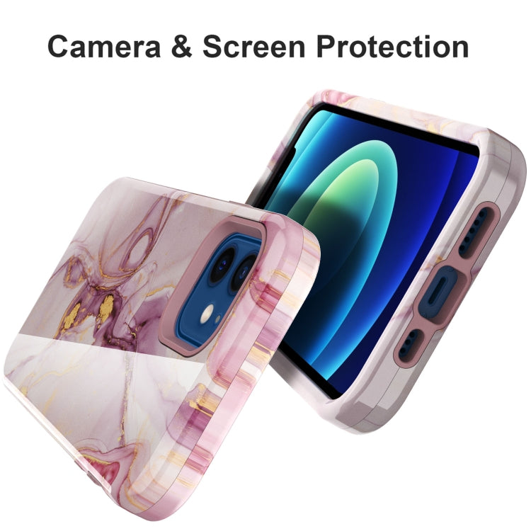 For iPhone 12 mini Varnishing Water Stick TPU + Hard Plastic Shockproof Protective Case