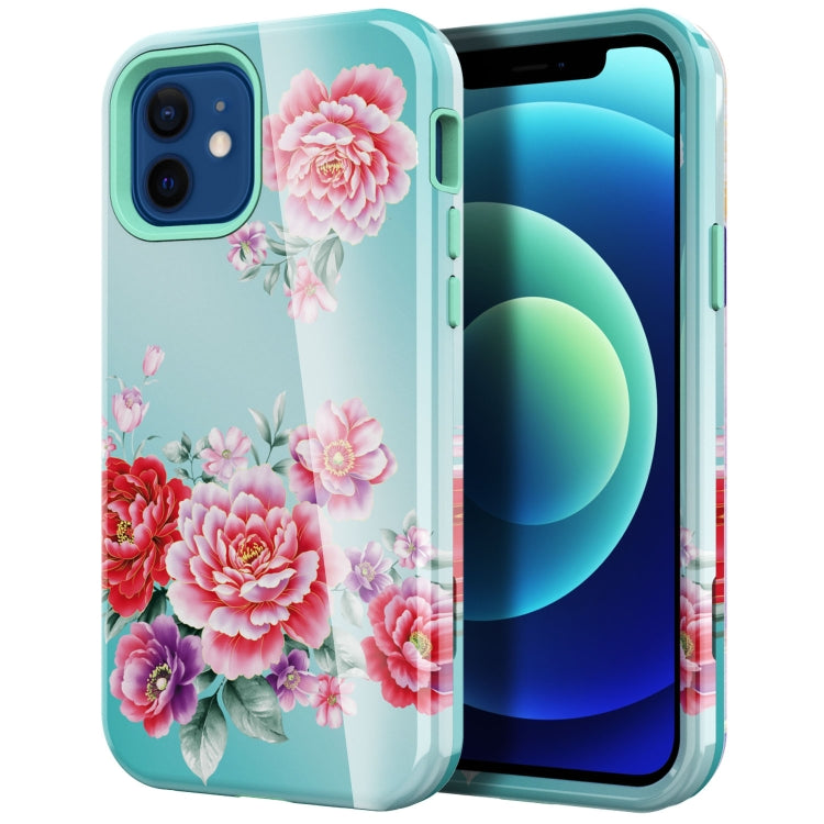For iPhone 12 mini Varnishing Water Stick TPU + Hard Plastic Shockproof Protective Case