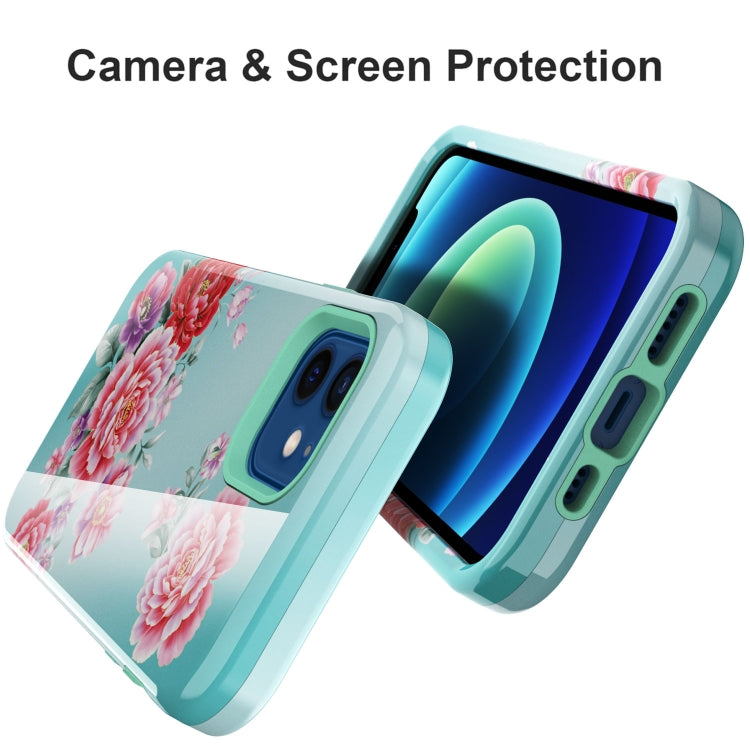 For iPhone 12 mini Varnishing Water Stick TPU + Hard Plastic Shockproof Protective Case