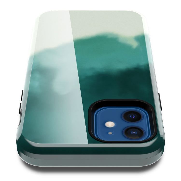 For iPhone 12 mini Varnishing Water Stick TPU + Hard Plastic Shockproof Protective Case