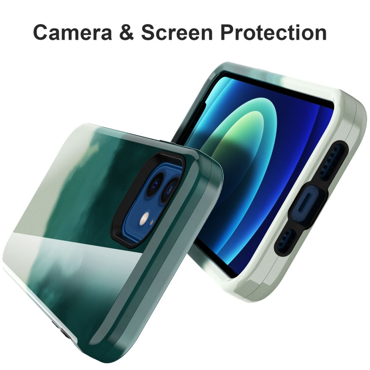 For iPhone 12 mini Varnishing Water Stick TPU + Hard Plastic Shockproof Protective Case