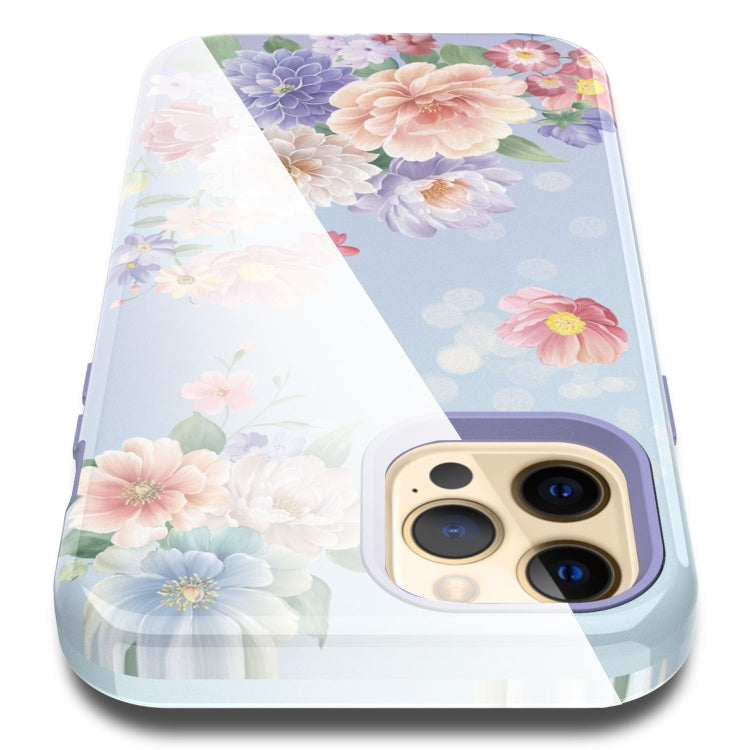 For iPhone 12 / 12 Pro Varnishing Water Stick TPU + Hard Plastic Shockproof Protective Case
