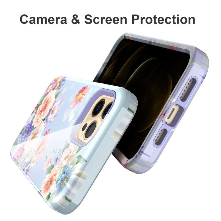 For iPhone 12 / 12 Pro Varnishing Water Stick TPU + Hard Plastic Shockproof Protective Case