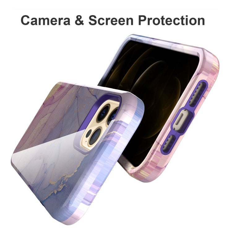 For iPhone 12 / 12 Pro Varnishing Water Stick TPU + Hard Plastic Shockproof Protective Case