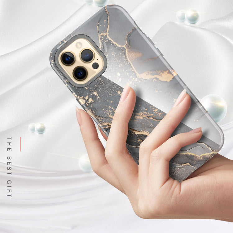 For iPhone 12 / 12 Pro Varnishing Water Stick TPU + Hard Plastic Shockproof Protective Case