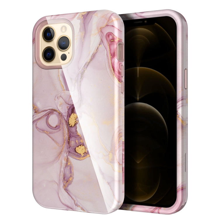 For iPhone 12 / 12 Pro Varnishing Water Stick TPU + Hard Plastic Shockproof Protective Case