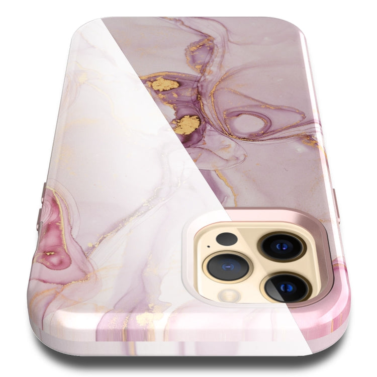 For iPhone 12 / 12 Pro Varnishing Water Stick TPU + Hard Plastic Shockproof Protective Case