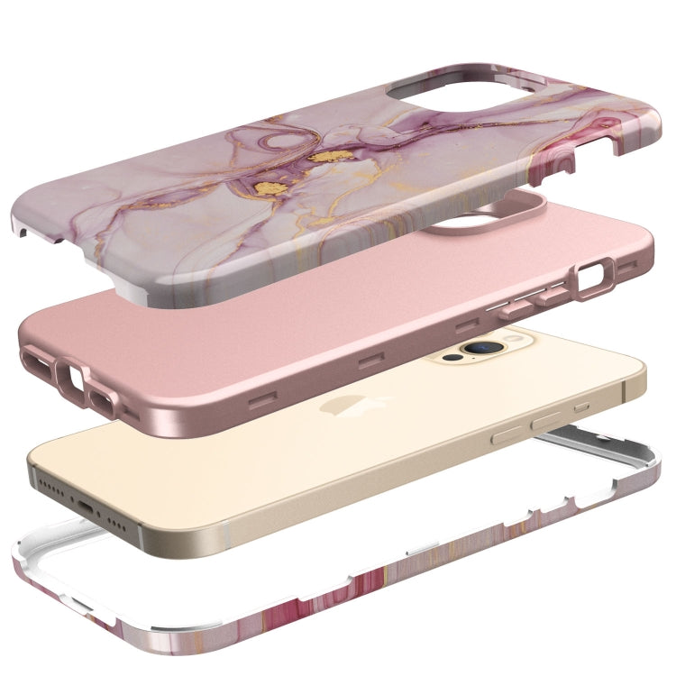 For iPhone 12 / 12 Pro Varnishing Water Stick TPU + Hard Plastic Shockproof Protective Case