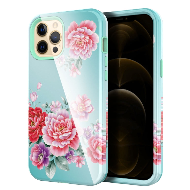 For iPhone 12 / 12 Pro Varnishing Water Stick TPU + Hard Plastic Shockproof Protective Case