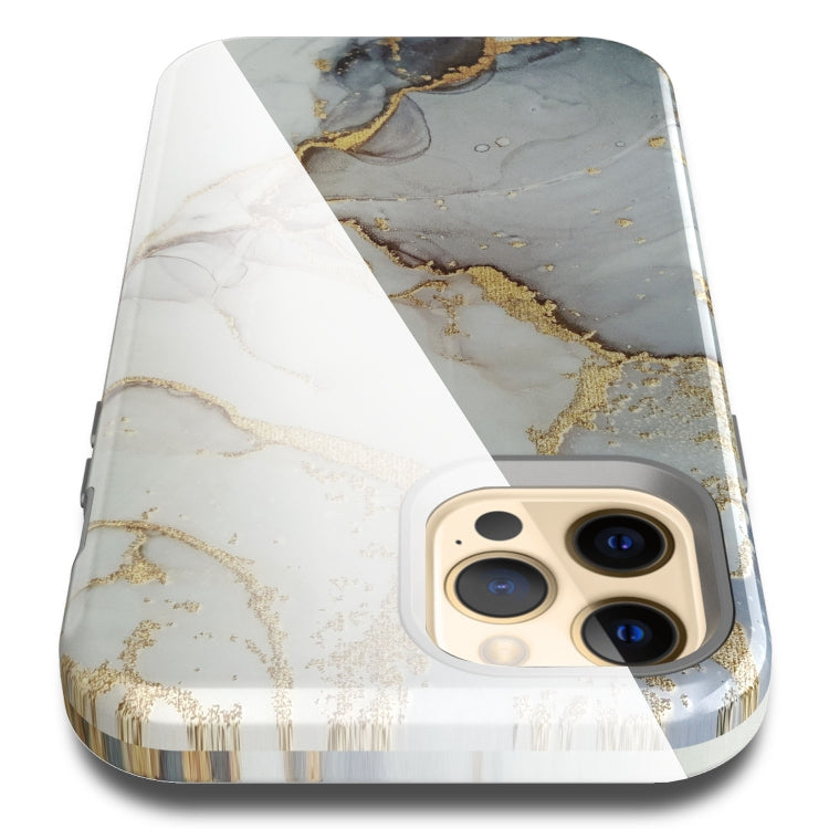 For iPhone 12 / 12 Pro Varnishing Water Stick TPU + Hard Plastic Shockproof Protective Case