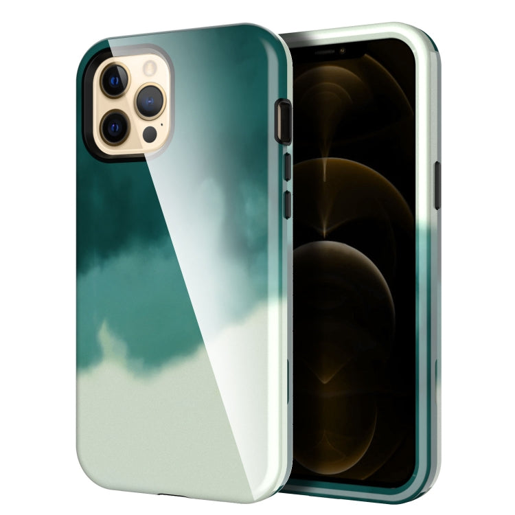 For iPhone 12 / 12 Pro Varnishing Water Stick TPU + Hard Plastic Shockproof Protective Case