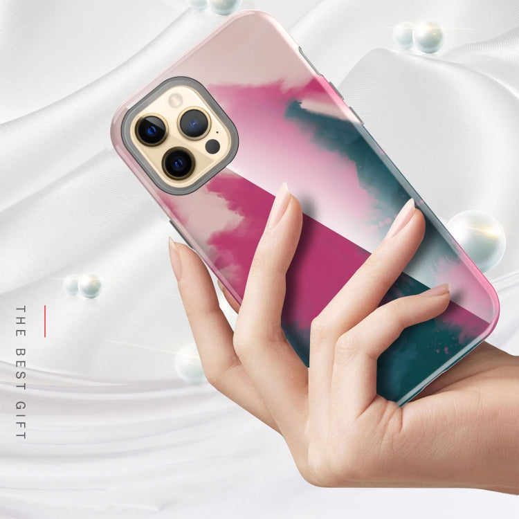 For iPhone 12 / 12 Pro Varnishing Water Stick TPU + Hard Plastic Shockproof Protective Case