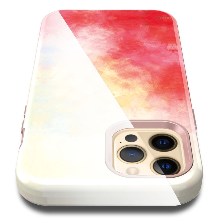 For iPhone 12 / 12 Pro Varnishing Water Stick TPU + Hard Plastic Shockproof Protective Case